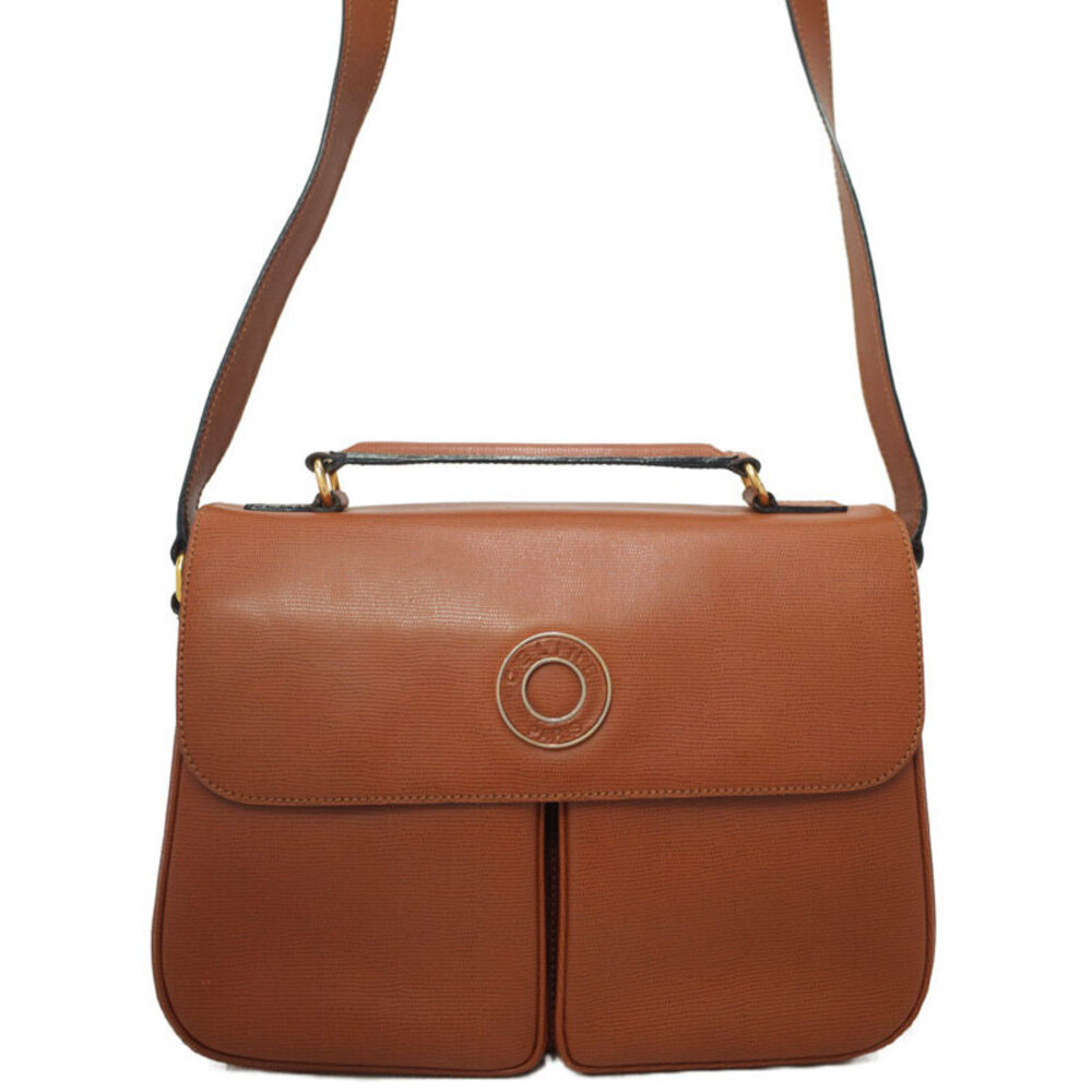 Celine Circle Logo Leather 2way Shoulder Bag